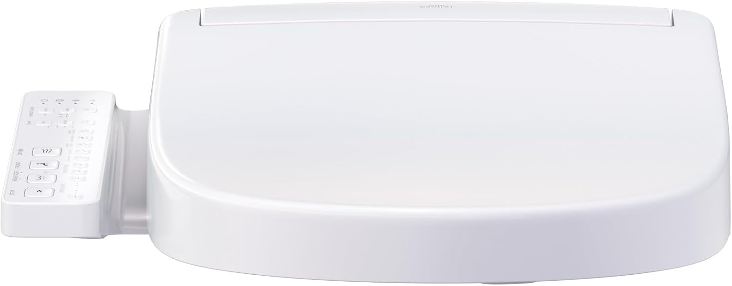 TOTO® WASHLET® S2 Electronic Bidet Toilet Seat with Instantaneous Water Heating, PREMIST and EWATER+ Wand Cleaning, Round, Cotton White - SW3345#01