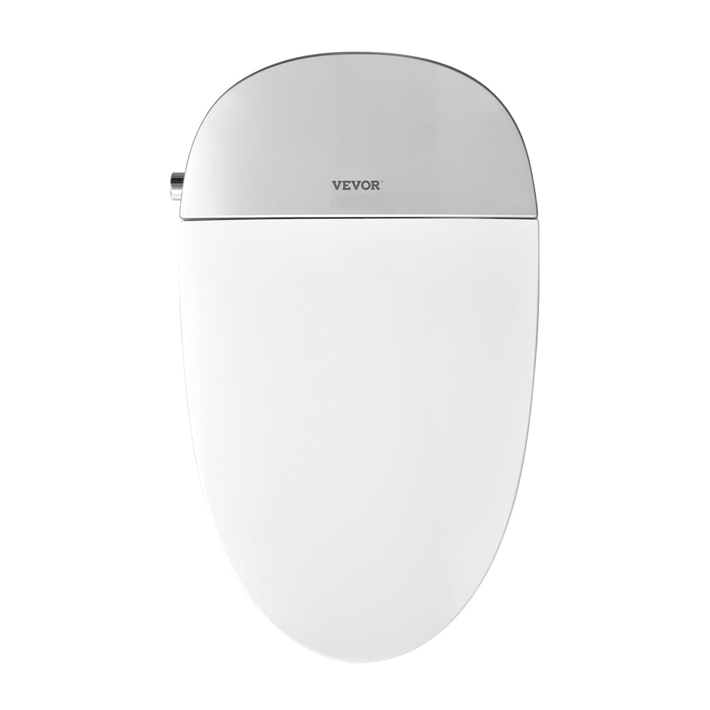 VEVOR Smart Toilet, One Piece Toilet with Bidet Built in, Foot Sensor Operation, Warm Water Sprayer & Air Drying,Easy Operated Toilet with Remote Control, Heated Seat with LED Display