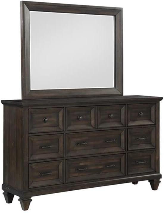 New Classic Furniture Sevilla 5-Piece Wood King Bedroom Set in Walnut