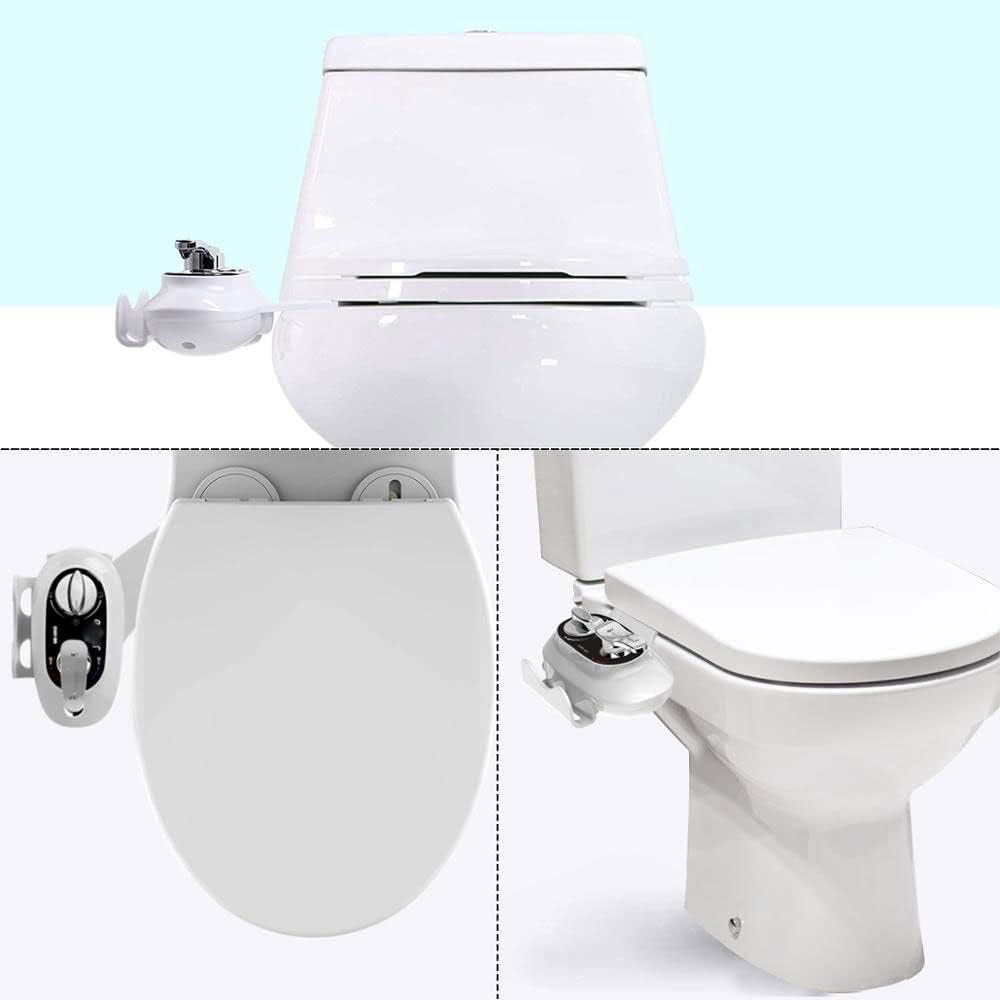 Toilet Seat Bidet Attachment Non-Electric Anal Cleaning Shower Washing Sprayer Horizontal