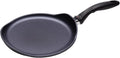 Swiss Diamond 9.5 Inch Nonstick Crepe Pan, Induction Compatible Diamond Coated Aluminum Nonstick Pan - Dishwasher Safe and Oven Safe Breakfast Pan, Grey