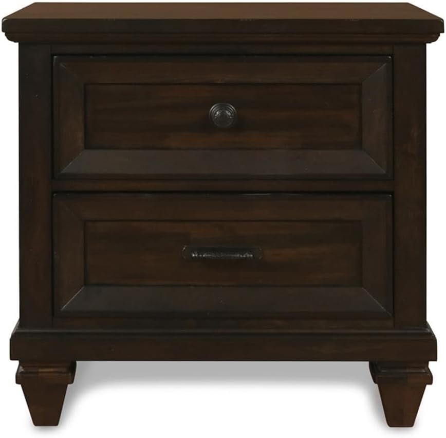 New Classic Furniture Sevilla 6-Piece Wood King Bedroom Set in Walnut