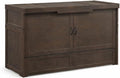 NIGHT & DAY Furniture Murphy Cube Cabinet Bed (Stonewash, Queen)
