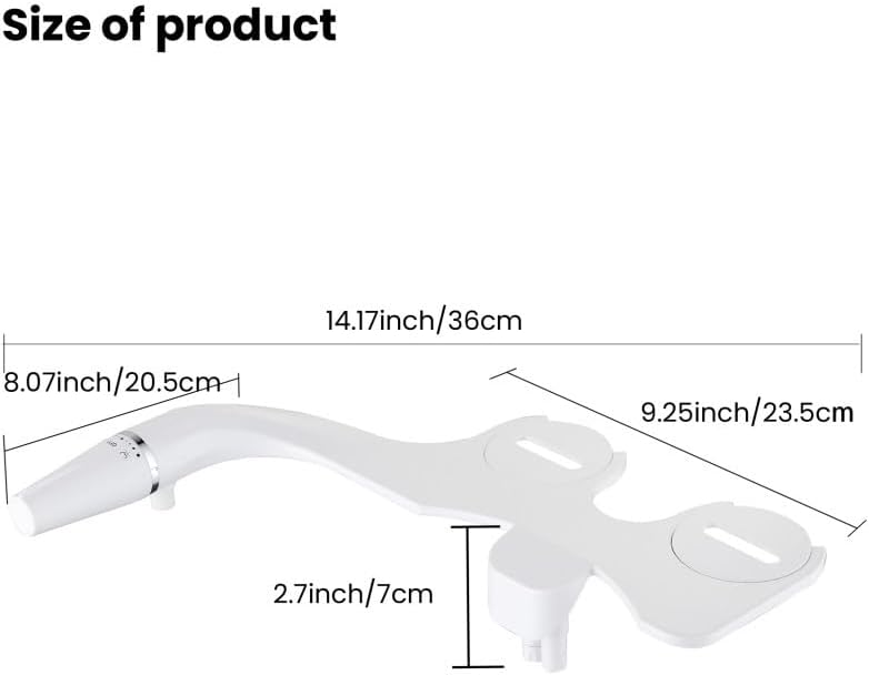 Household Bidet Smart Toilet Seat Nozzle Butt Washer Non-electrical Bidet
