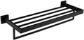 Matt Black Bathroom Hardware Set Kit Accessories Wall Shelf Towel Bar Rack Rail Robe Hanger Toilet Brush Roll Paper Holder Dish,MB Towel Rack