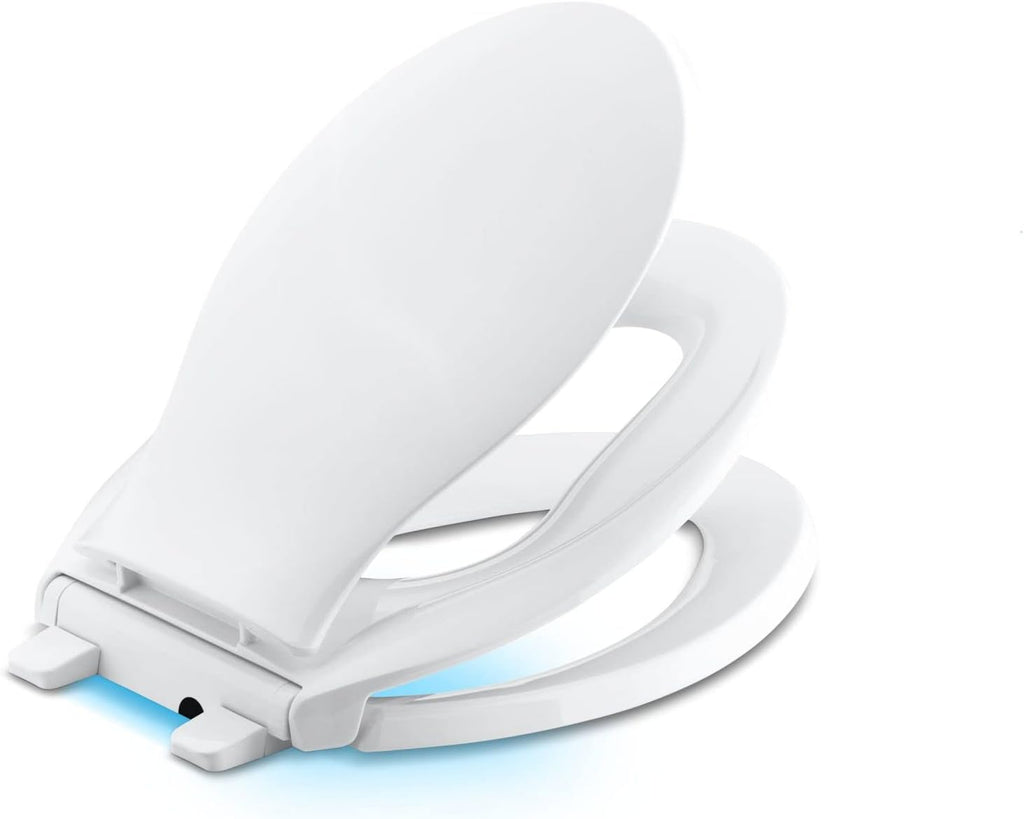 TRANSITIONS® NIGHTLIGHT Q3 TOILET SEAT, Non Ready Latch, Elongated, WHITE