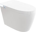 Smart Toilet with Bidet Built-In - Elongated One-Piece Design, Heated Seat, Auto Flush & Kick Sensor, Warm Water Wash, ADA Comfort Height, Night Light, LED Display, and Blackout Flush for Modern Bathr