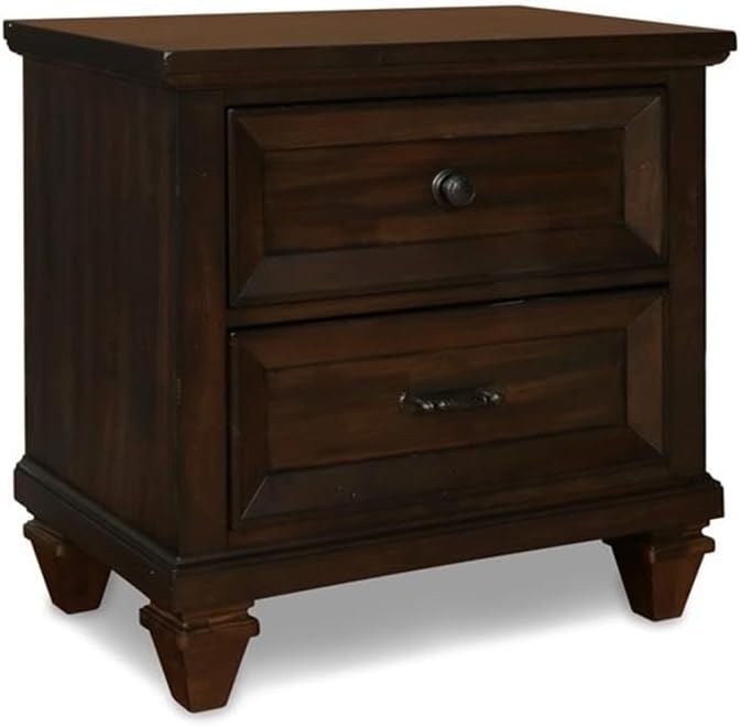 New Classic Furniture Sevilla 5-Piece Wood King Bedroom Set in Walnut