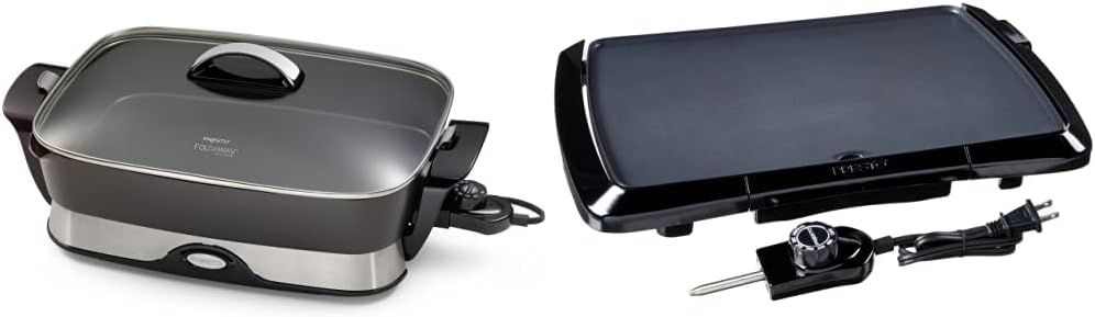 Presto 16-inch Electric Skillet and 10.5-inch Electric Griddle