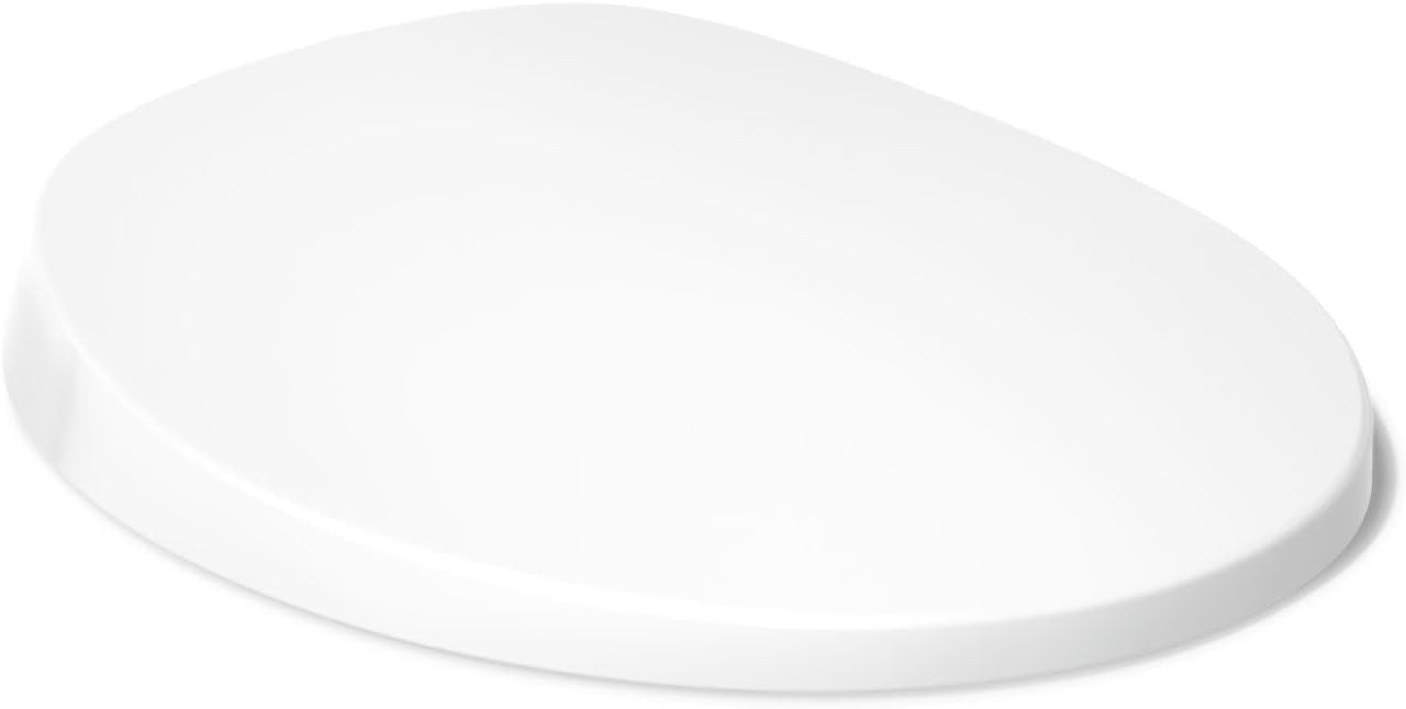 KOHLER K-10515-0 PureWarmth Heated Quiet-Close Round-Front, Soft Close Toilet Seat for Standard Toilets, Slow Close, White