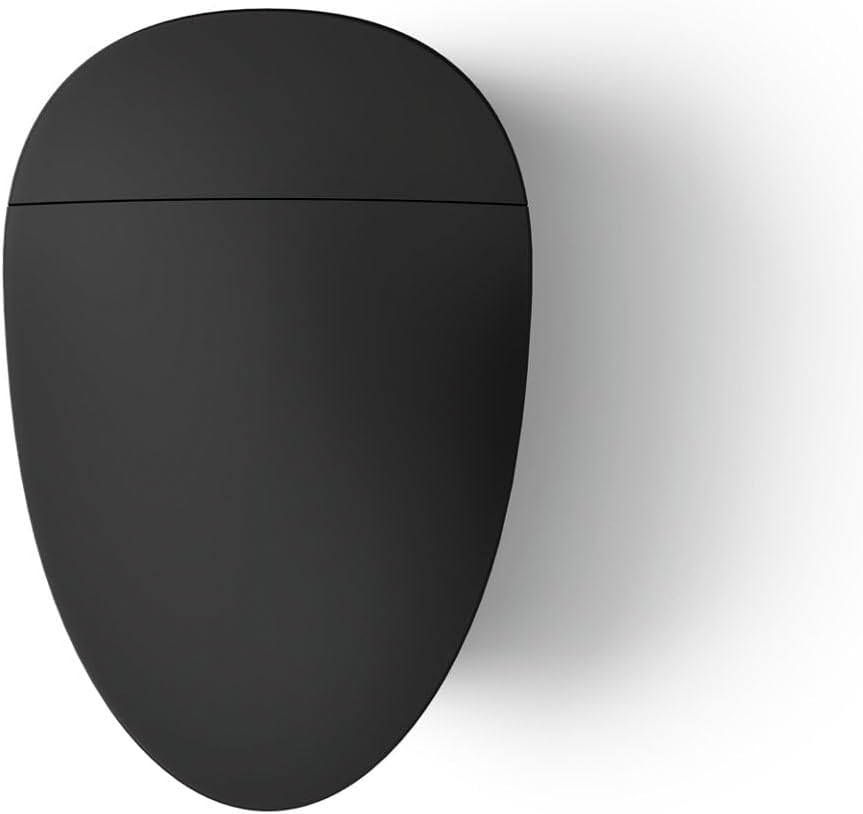 Kohler K-5401-PA Veil One-Piece Elongated Dual-Flush Intelligent Toilet, Smart Bidet Toilet, Honed Black.