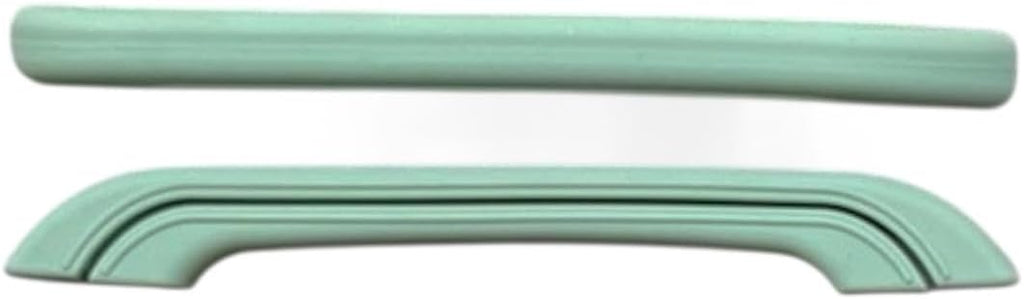 19' Induction Double Burner Griddle 8-Layer Nonstick Marble Grill Pan for All Stovetops Cast Aluminum Comal for Pancakes & Tortillas - Includes Free Handles (Green Comal, Green Handle)