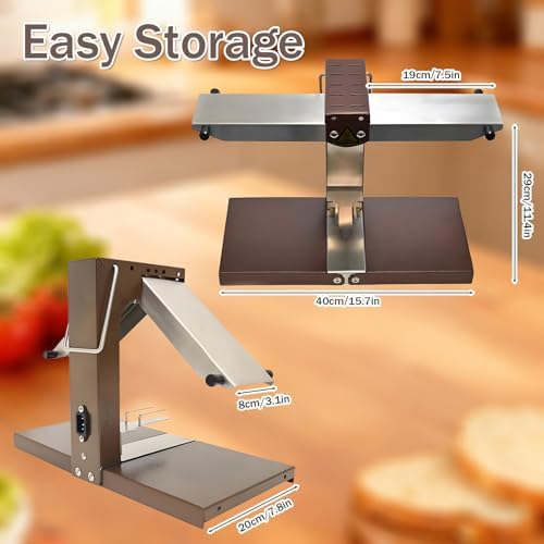 Multi-Function Electric Raclette Cheese Melter, Commercial Grade for Half Round, Blocks & Wedges, Adjustable Foldable Design for Versatile Menu Options