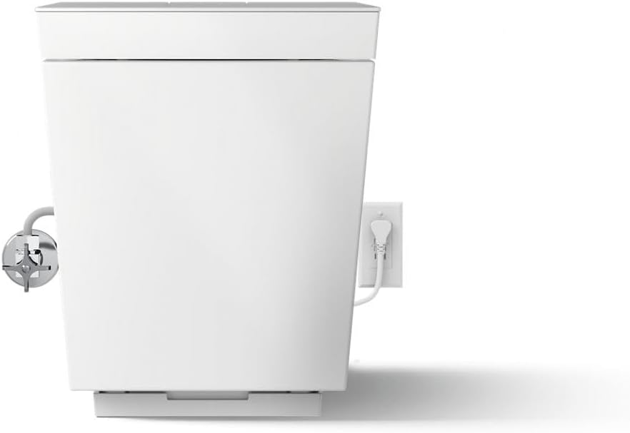 KOHLER K-30754-PA-0 NUMI® 2.0 Comfort Height® Smart Toilet With Bidet Built In, Bidet Toilet Seat, Dual Flush, Quiet Close, Hands-Free Opening, White