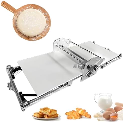 Commercial Electric Croissant Dough Laminator & Pastry Sheeter - Foldable Dough Roller Machine for Pizza, Fondant & Pastries, Perfect for Bakeries & Restaurants