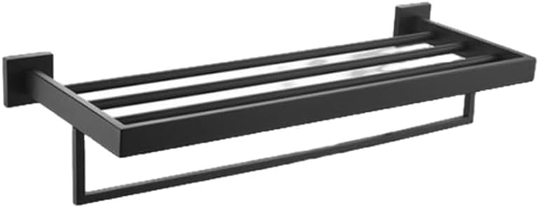 Black Bathroom Accessories Stainless Steel Set Wall Rack Towel Rack Towel Rack Tissue Holder Clothes Hook Toilet Brush Pendant,Towel Rack