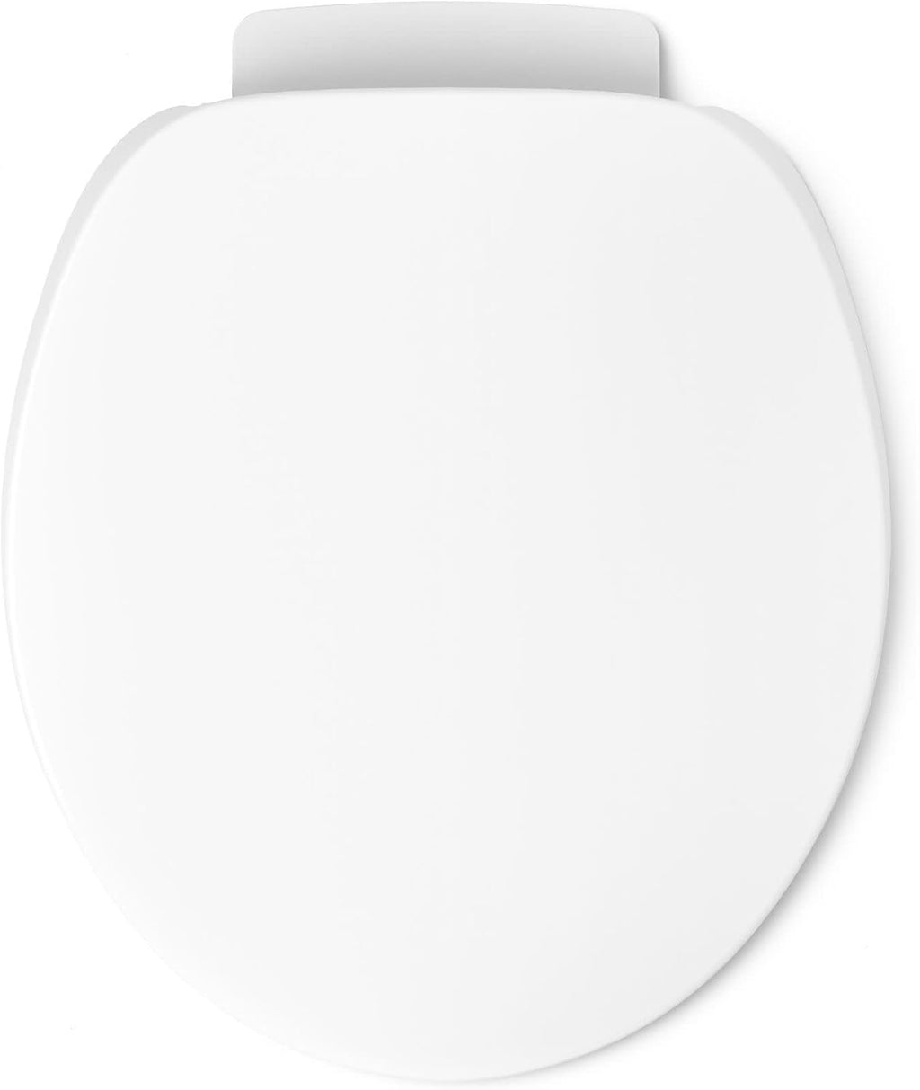 KOHLER K-10515-0 PureWarmth Heated Quiet-Close Round-Front, Soft Close Toilet Seat for Standard Toilets, Slow Close, White