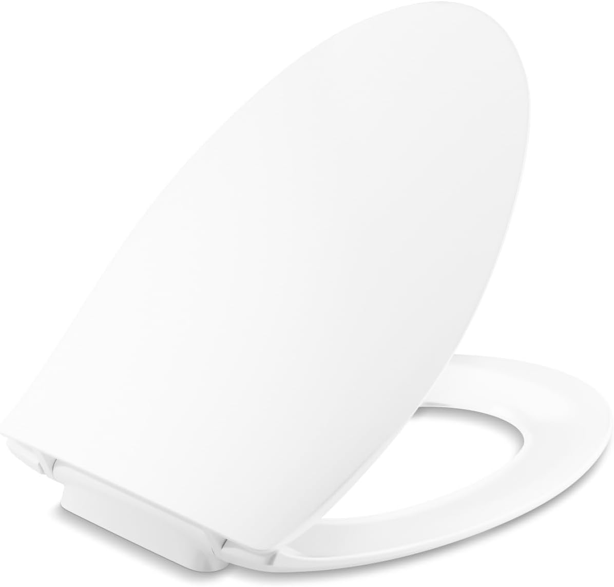 Kohler K-30783-0 Lithe Quiet-Close Elongated Toilet seat with Grip Tight Bumpers, White