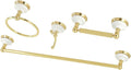 Kingston Brass BAK1111478PB Victorian 4-Piece Bathroom Hardware, Polished Brass