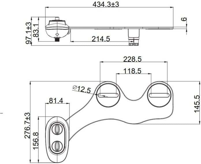 Ultra-thin Smart Toilet Seat ABS Non-electric Bidet Accessories