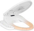 Electric Heated Bidet Toilet Seat with Touch Panel, Warm Water Wash, Self-Cleaning Nozzle, Warm Air Dryer, Deodorizer, Soft-Close Lid, LED Display & Night Light, Easy Install, Elongated