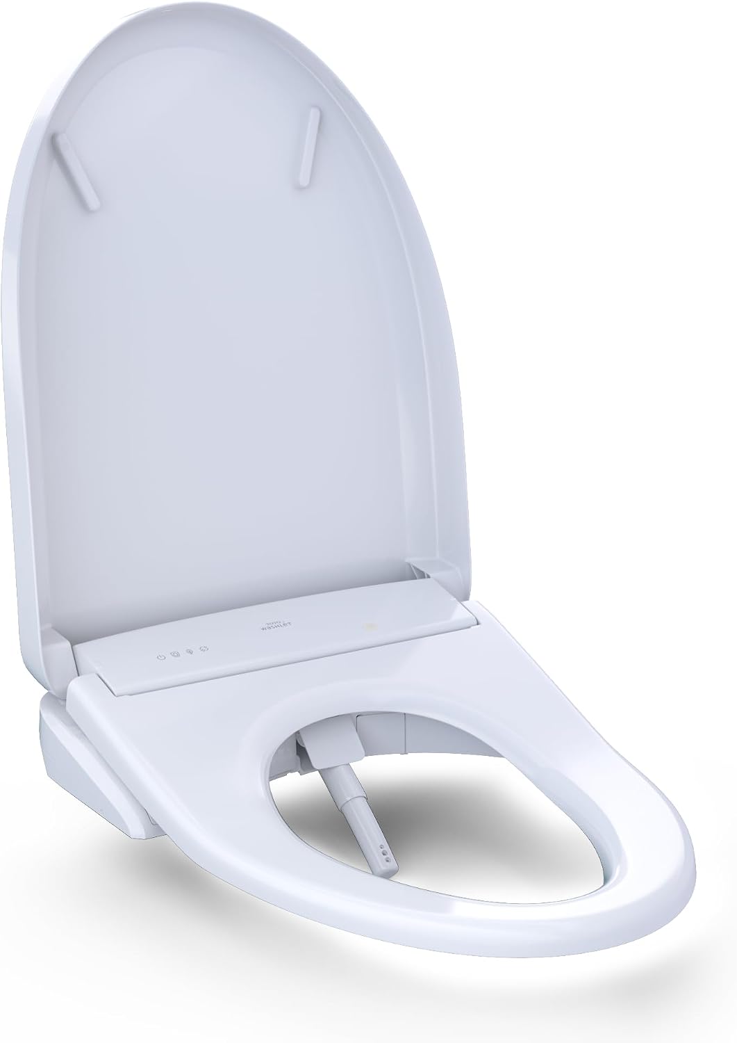 TOTO® WASHLET®+ S7 Electronic Bidet Toilet Seat with EWATER+® Bowl and Wand Cleaning and Contemporary Lid, Elongated, Cotton White - SW4726AT40#01