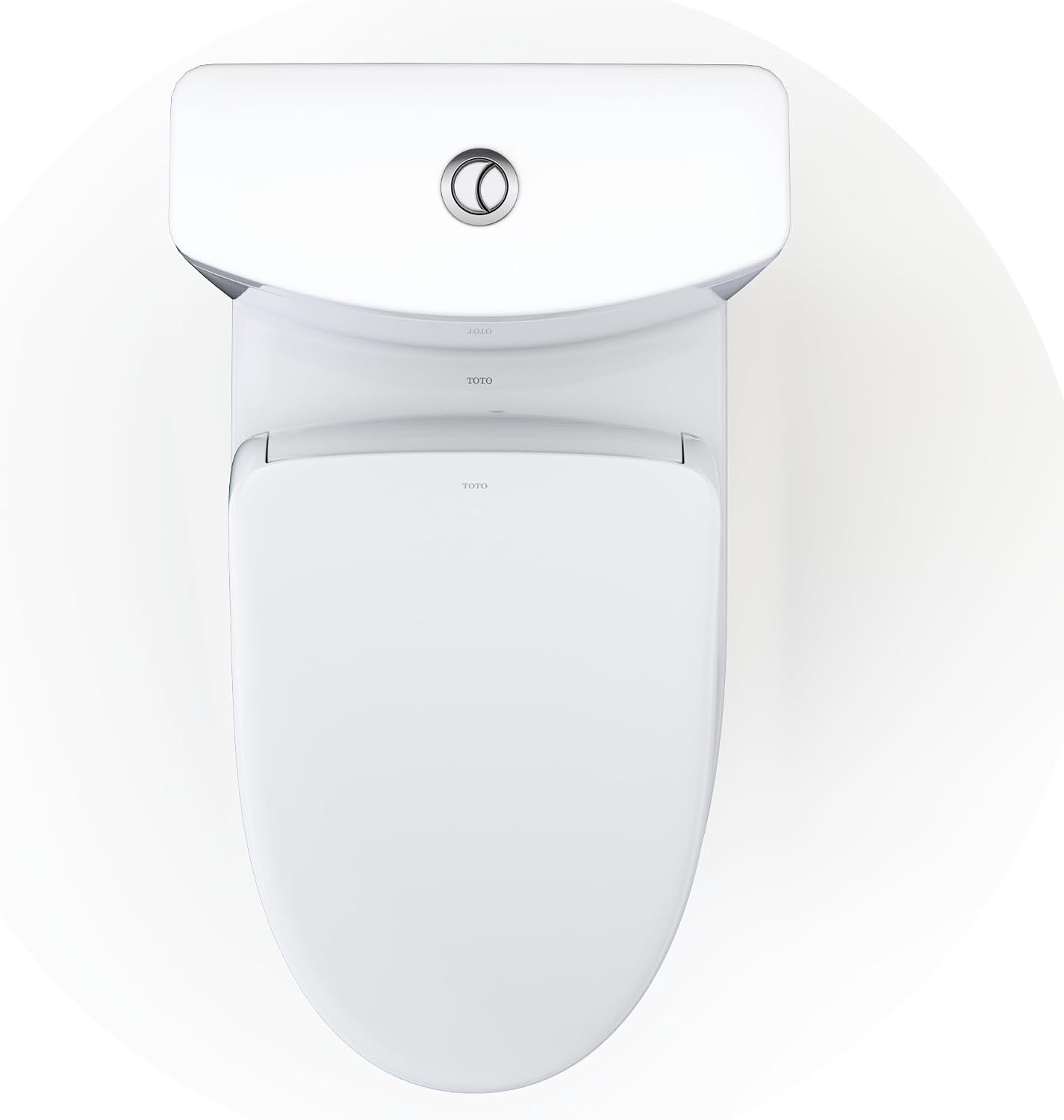 TOTO® WASHLET®+ Aquia® IV Two-Piece Elongated Dual Flush 1.28 and 0.9 GPF Toilet with S7 Contemporary Bidet Seat, Cotton White - MW4464726CEMFGN#01