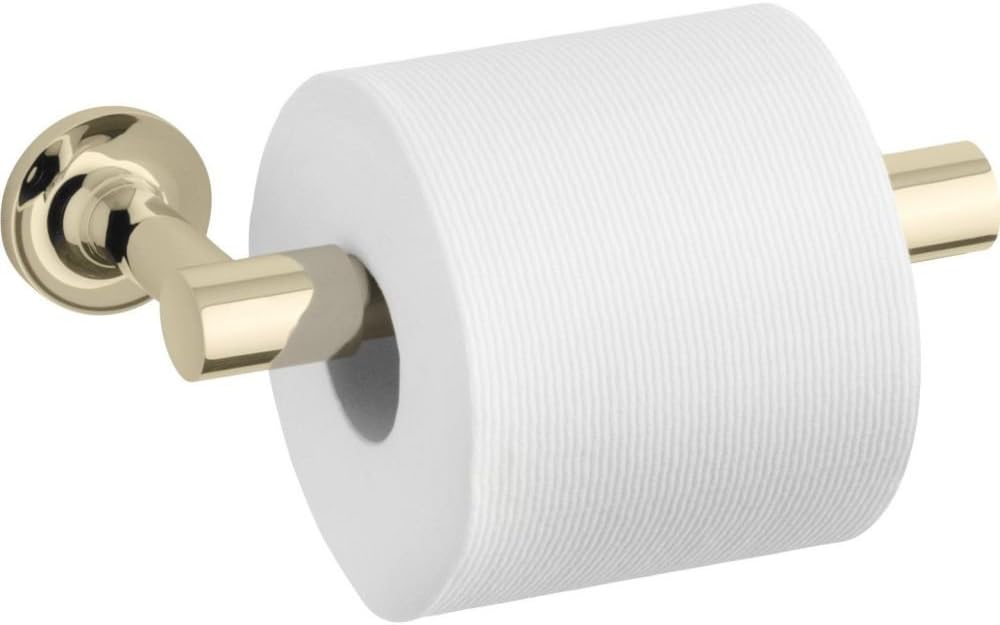 KOHLER 14377-AF Purist® Pivoting Toilet Paper Holder, Vibrant French Gold