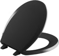Kohler K-4662-7 Lustra ClosedFront Round Toilet Seat w/QuickRelease Hinges Black