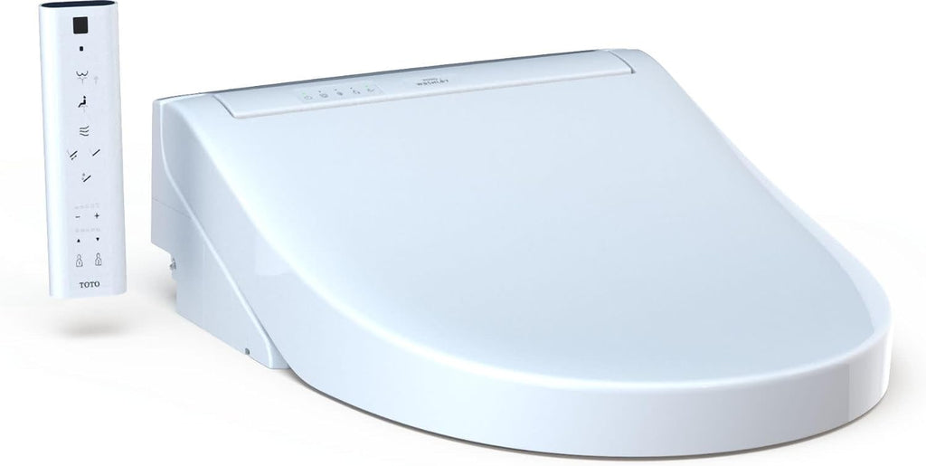TOTO® WASHLET® C5 Electronic Bidet Toilet Seat with PREMIST and EWATER+ Wand Cleaning, Round, Cotton White - SW3083#01