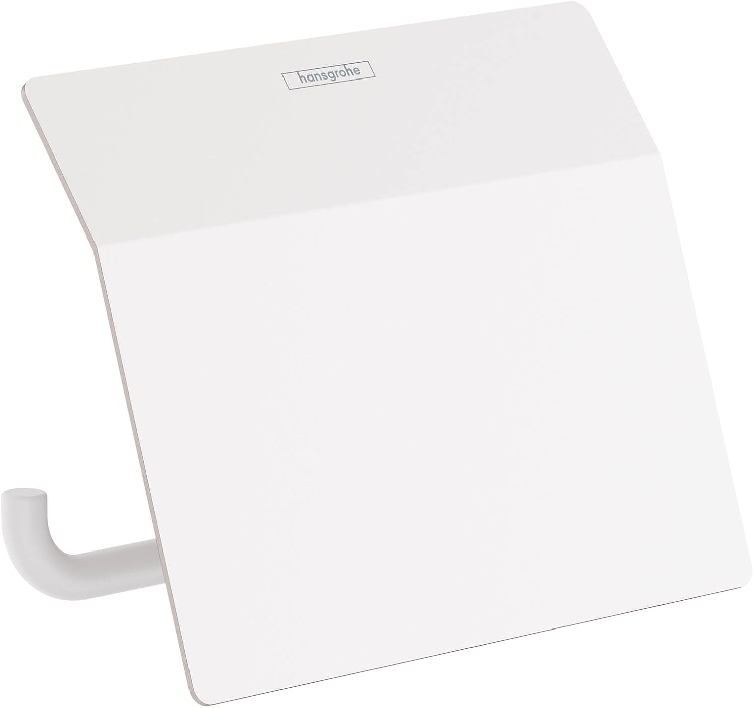 hansgrohe AddStoris Roll Holder with Cover in Matte White 3-inch Accessories in Matte White, 41753700