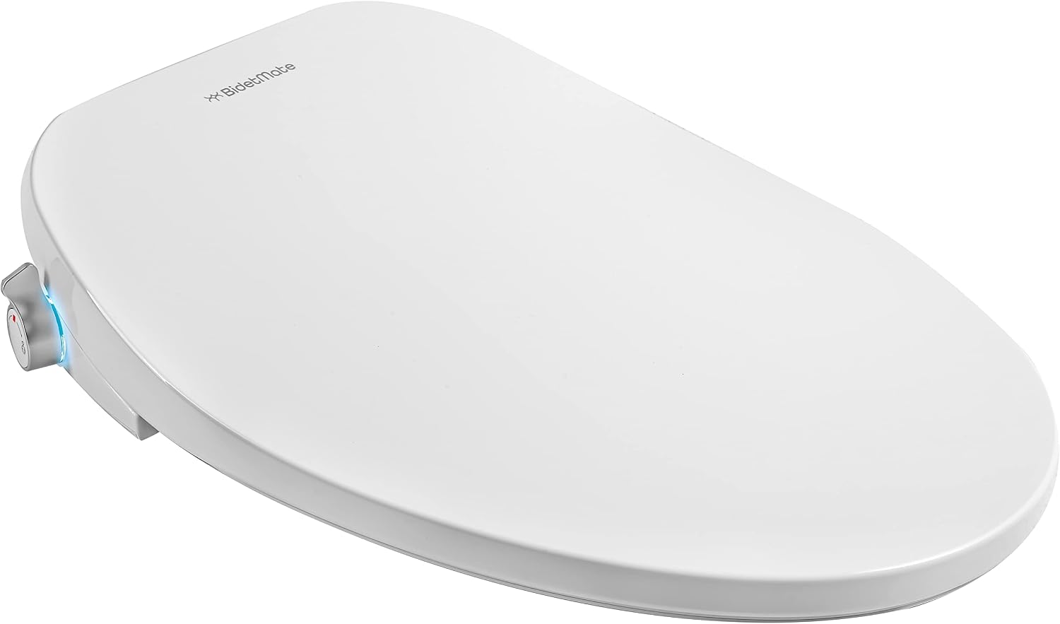 BidetMate 700 Series Electric Bidet Smart Toilet Seat with Side Knob Control, Instant Heated Water, Dryer and Seat, Bidet Attachment for Toilet Warm Water - Fits Elongated Toilets