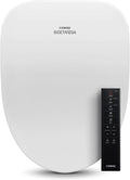 COWAY Bidetmega 500S Electronic Bidet Toilet Seat with Instantaneous Water Heating, Heated Seat and Dryer, Auto Open and Close Lid, Night Light, Deodorizer, Stainless Nozzle, Remote Control, Elongated