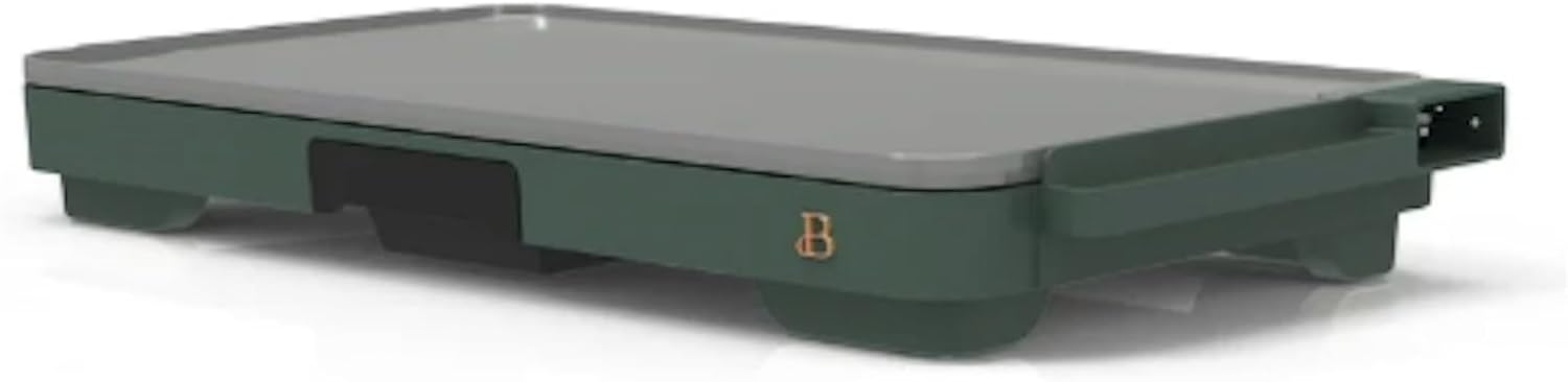 Stunning XL Electric Griddle 12' x 22,' Non-stick (Thyme Green)