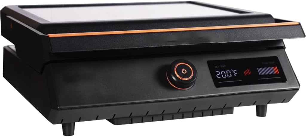 Family Yard Outdoor Electric Tabletop Griddle with Hood Camping Grill Bbq Grill Outdoor