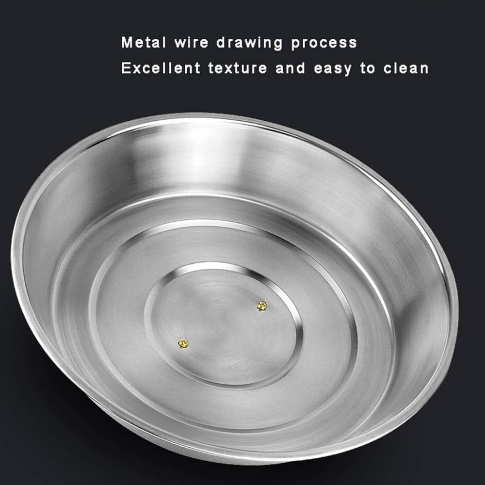 Round Stainless Steel Lid Food Cover Cheese Melting Dome and Steaming Cover for Use in Flat Top Griddle Grill Cooking Indoor or Outdoor Steaming Cover Dome Lid-64CM