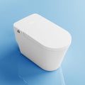 LW Smart Toilet with Bidet Built in, One Piece Elongated Modern Bidet Toilet with Foot Sensing Auto Open/Close, Pump-Assisted Auto Flush, Heated Seat, Warm Water & Dryer, LED Display, Night Light