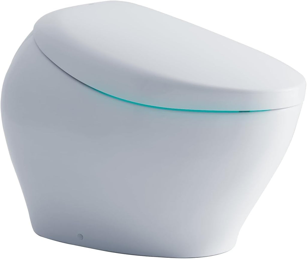 TOTO® NEOREST® NX2 Dual Flush 1.0 or 0.8 GPF Toilet with Integrated Bidet Seat and EWATER+® and ACTILIGHT®, Cotton White - MS903CUMFX#01