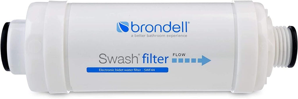 Brondell SWF44 Swash Bidet Filter and Non-Electric Swash Seat for Round Toilets Bundle –Premium Carbon Filtration, Dual Nozzle System, Easy Installation