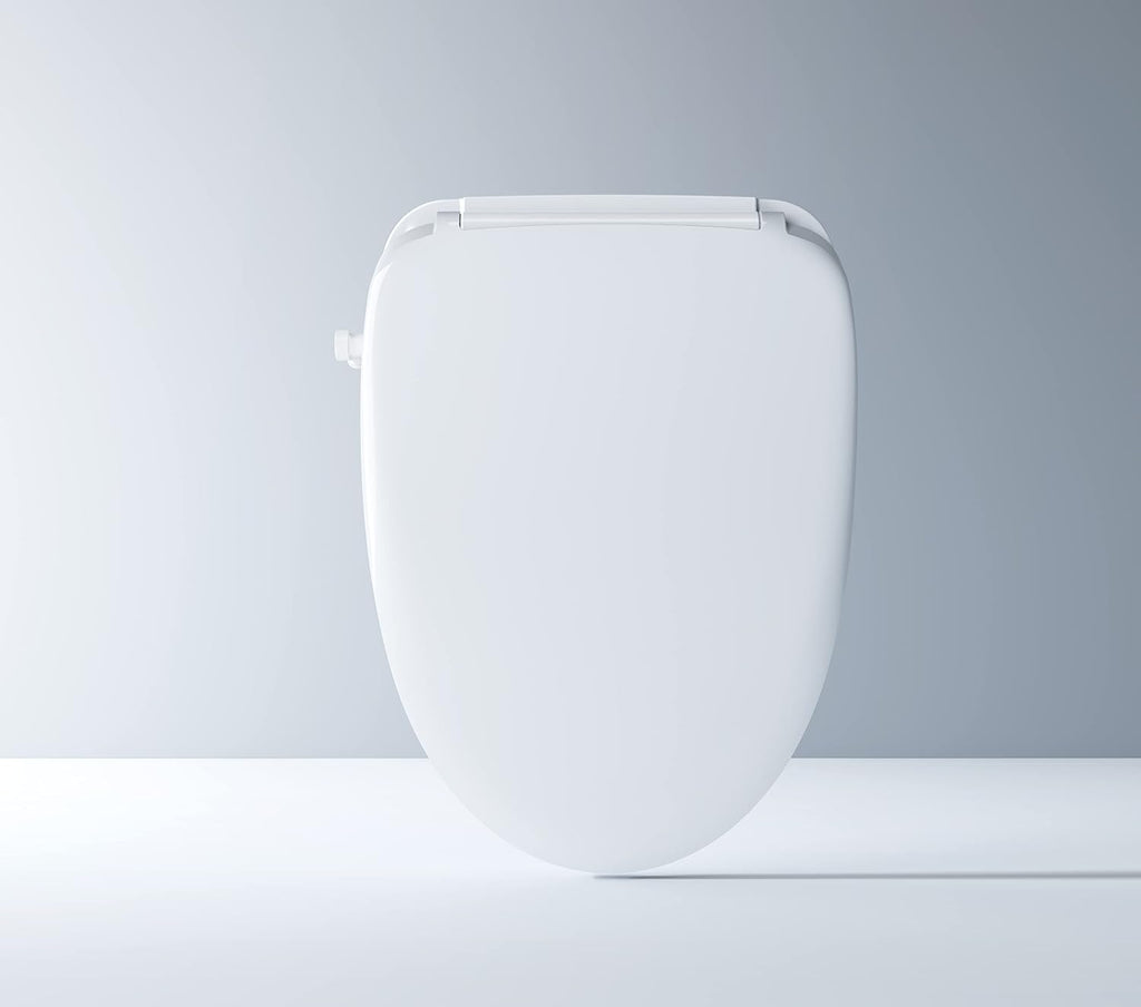 Firoe E35L Smart Toilet Bidet Seat, Elongated Slow Clsoe Heated Seat with Remote Control, Adjustable Water Tempreture, Dryer, Front & Rear Wash, Adjustable Nozzle, LED Light