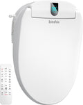 Smart Electric Bidet, Japanese Heated Toilet Seat Elongated with Dual Control, LED Display, Instant Warm Water & Air Dryer, Self-Clean Nozzle, Slow Close Lid, UV Light, Child/ECO/Silent Mode
