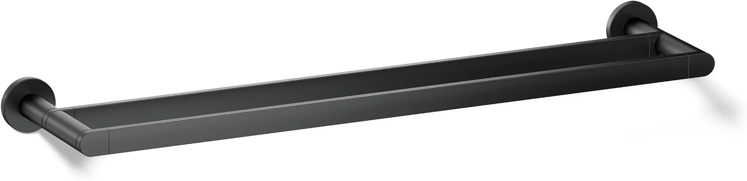 Kohler 73144-BL Composed® 24' Double Towel bar, Matte Black