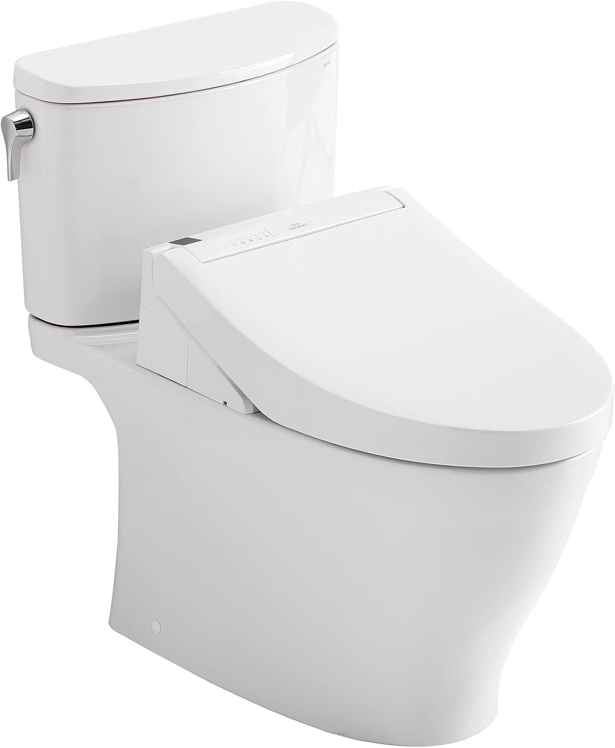 TOTO® WASHLET®+ Nexus® Two-Piece Elongated 1.28 GPF Toilet with C5 Bidet Seat, Cotton White - MW4423084CEFG#01