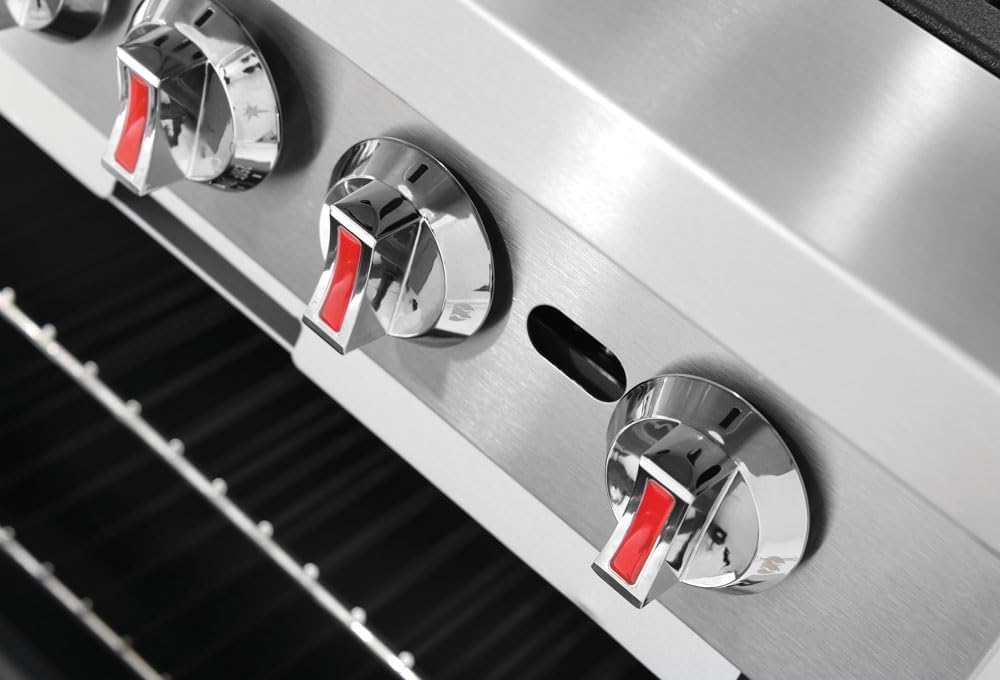 Kratos 24' Wide Commercial Gas Range with Four Burners and Standard Oven, Stainless Steel Range for Restaurants, 150,000 Total BTU, Liquid Propane (29Y-043-LP)