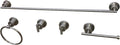 Kingston Brass BAH8212478SN Concord 5-Piece 18-Inch Towel Bar Bathroom Accessory Set in Brushed Nickel