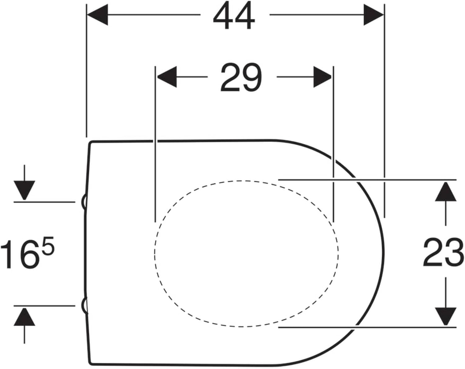 Geberit Icon 500.670.01.1 Toilet Seat with Lid White with Quick Close Mechanism and Soft-Close Mechanism