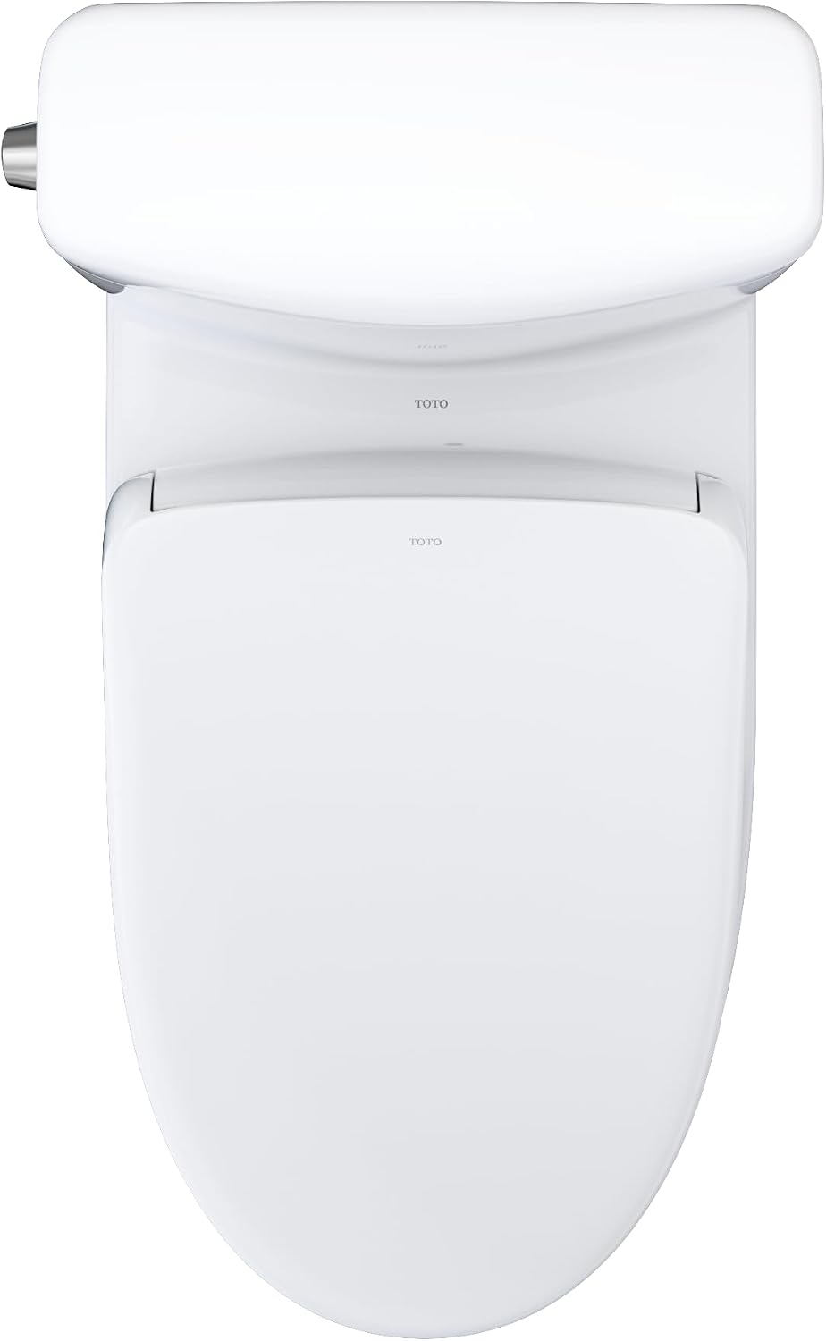 TOTO® WASHLET®+ Aquia IV® Cube Two-Piece Elongated Dual Flush 1.28 and 0.9 GPF Toilet with S7 Contemporary Bidet Seat, Cotton White - MW4364726CEMFGN#01