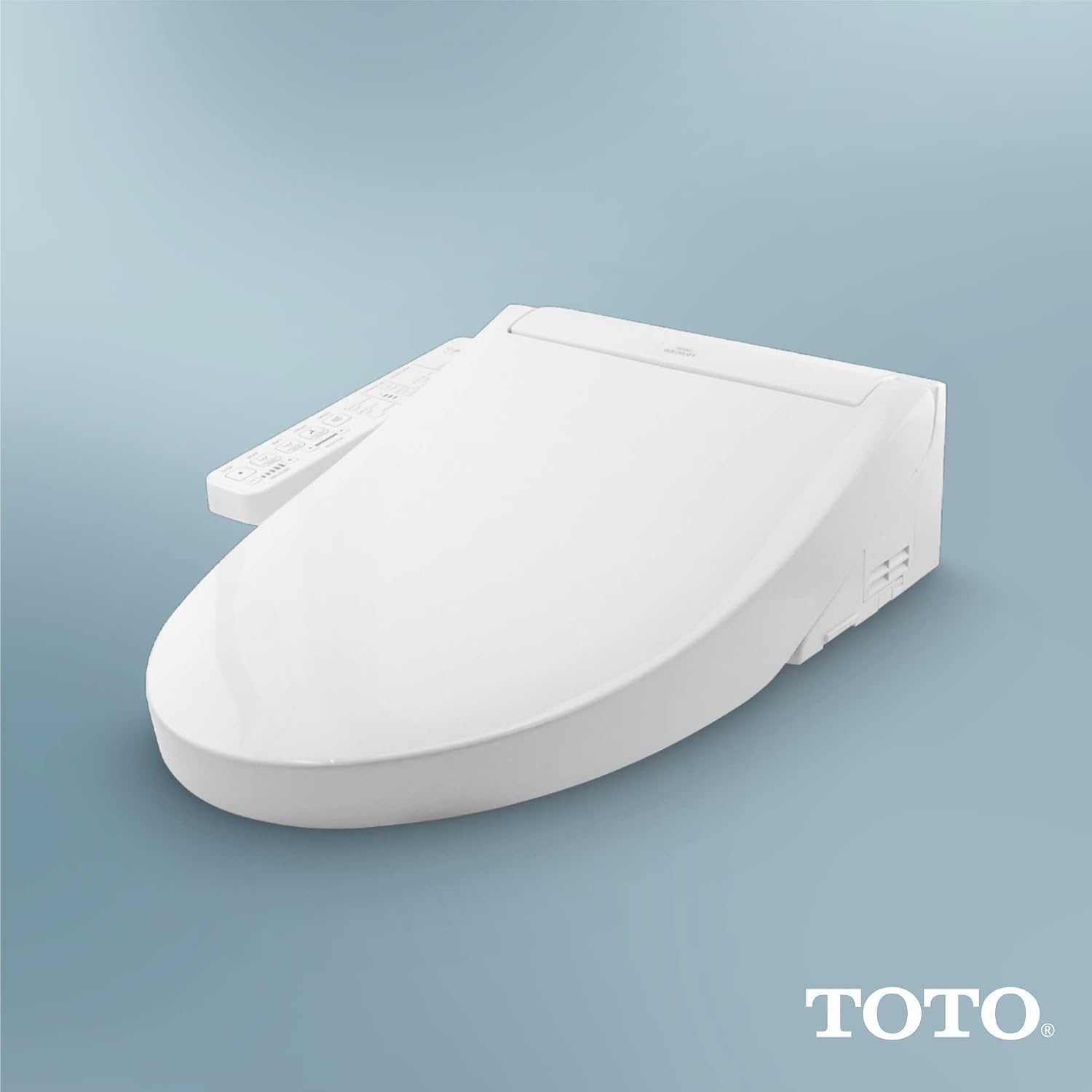 TOTO® WASHLET® C2 Electronic Bidet Toilet Seat with PREMIST and EWATER+ Wand Cleaning, Elongated, Cotton White - SW3074#01