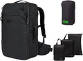 COR Surf Carry On Travel Backpack Bundle | Island Hopper Travel Backpack with Toiletry Bag and Compression Packing Cube Set
