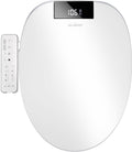 WLJBIDET Heated Bidet Toilet Seat with Dual-Position Control Mode, Side Panel & Remote Control, Self-Cleaning Nozzle, Adjustable Warm Water and Dryer, Display Screen, Night Light, Elongated